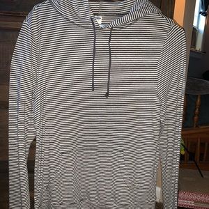 Striped hooded sweater